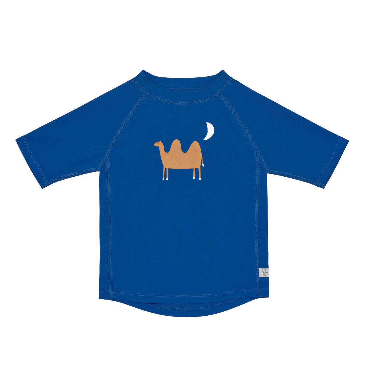 UV-zwemshirt met korte mouw Lässig - Camel blue