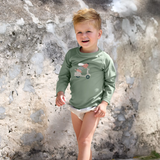 UV zwemshirt Lässig - Scooter/Dog green