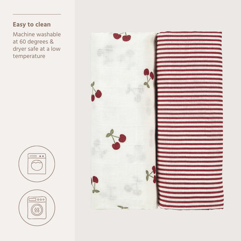 Tetradoeken Meyco - Girly garden 120x120cm (set van 2)