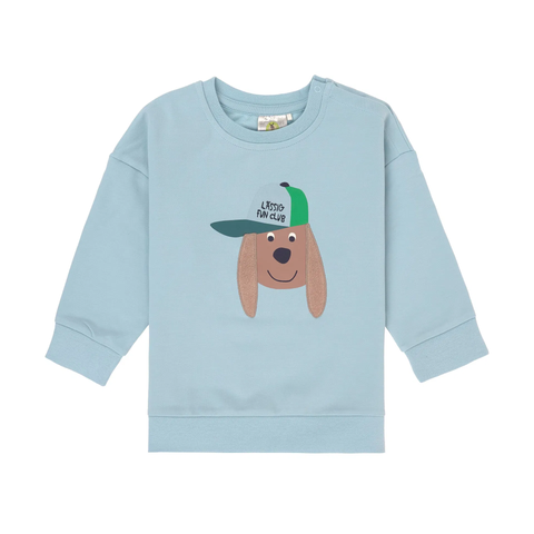 Trui Lässig - Dog pale blue