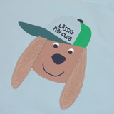 Trui Lässig - Dog pale blue