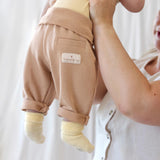 Sokjes Lässig - Terry socks pale khaki/pastel yellow