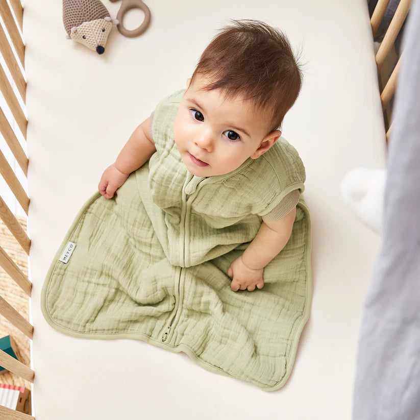 Zomerslaapzak Meyco - Soft Olive | 60 tem 110cm