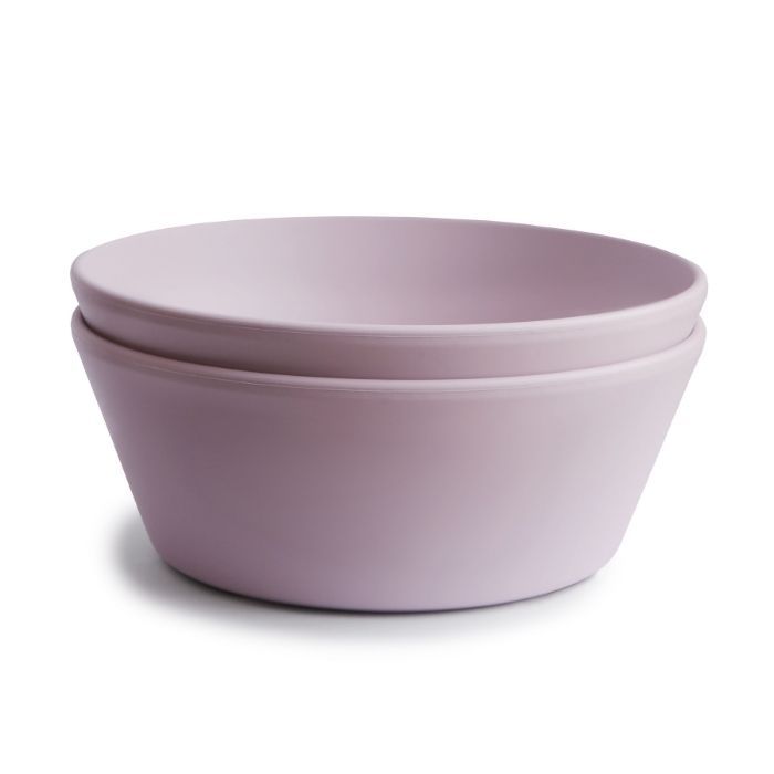 Bowl (set-van-2) round Mushie - soft Lilac