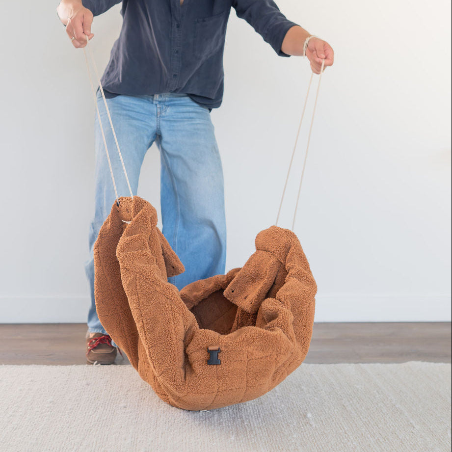 2-in-1 speelmat & tas Play & Go - Teddy Brown