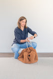 2-in-1 speelmat & tas Play & Go - Teddy Brown