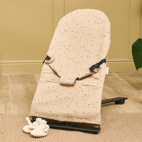 Hoes voor wippertje Meyco - voor BabyBjorn - Rib Mini spot toffee melange