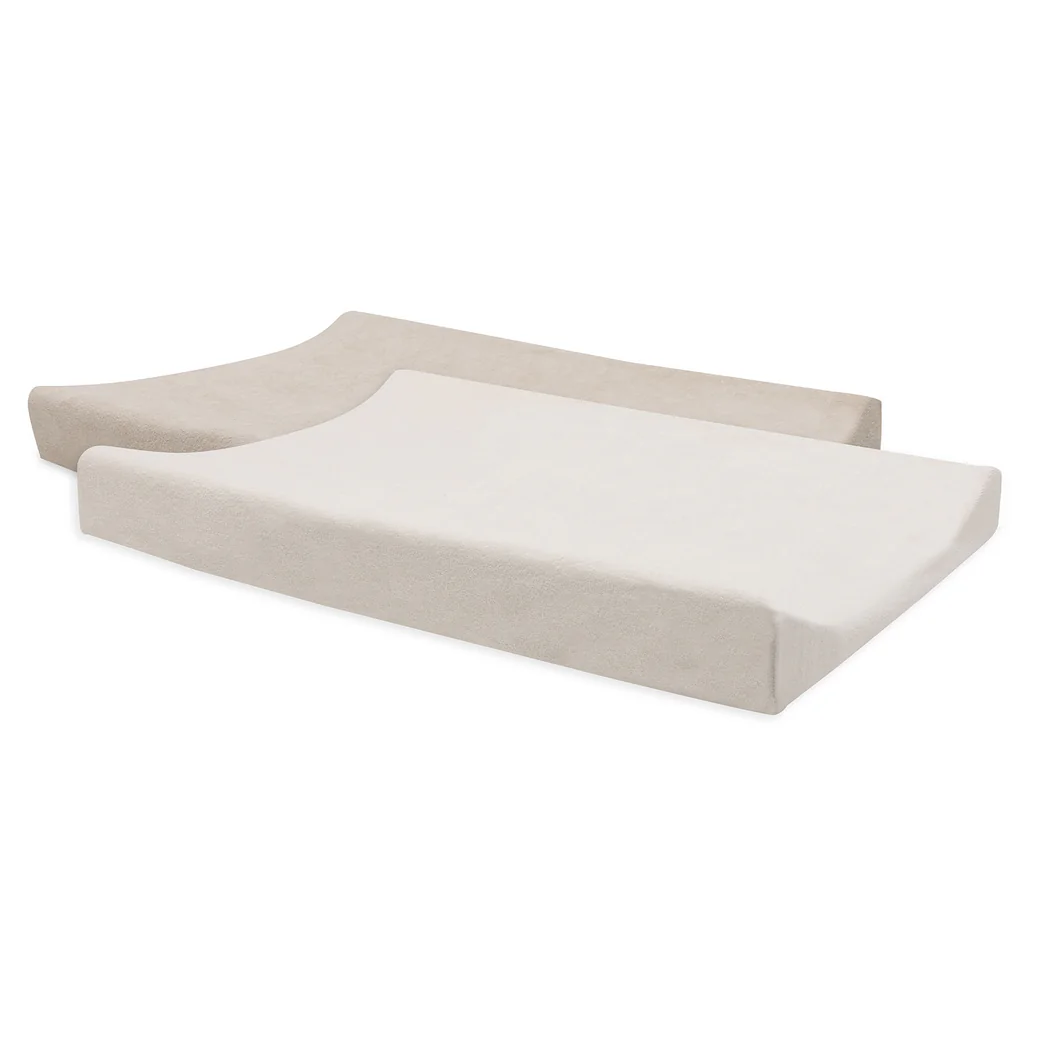 Waskussenhoes Jollein - Oatmeal/sand set van 2