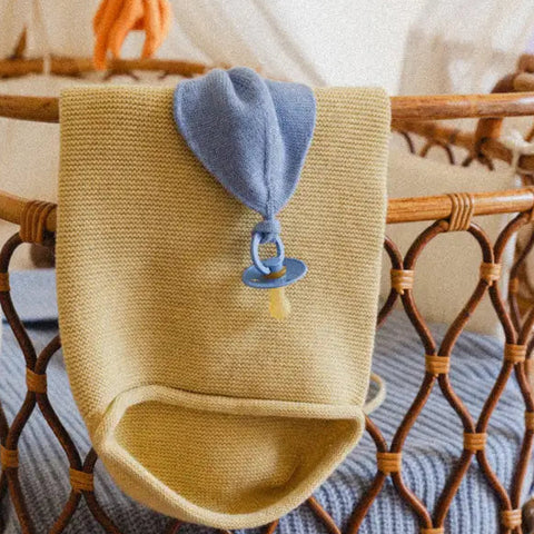 fopspeendoekje Hvid - Titi Light Blue
