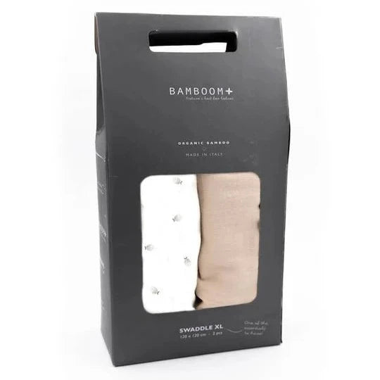 Swaddle Bamboom - Fishes (2-pack) 120x120cm