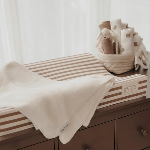 Waskussen Meyco - Stripe taupe