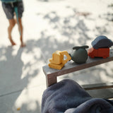 Badspeelgoed Mushie - vehicles (set van 4)