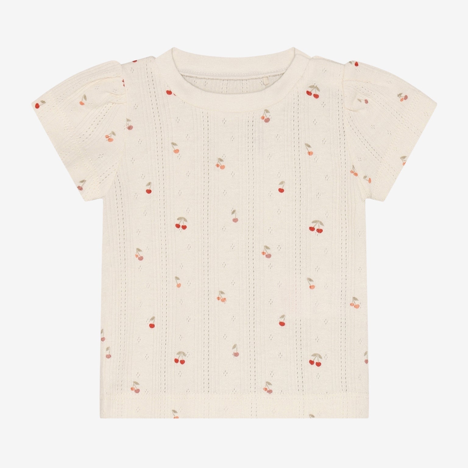 T-shirtje B4K - Pointelle Cherries