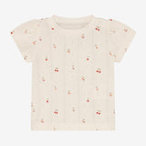 T-shirtje B4K - Pointelle Cherries
