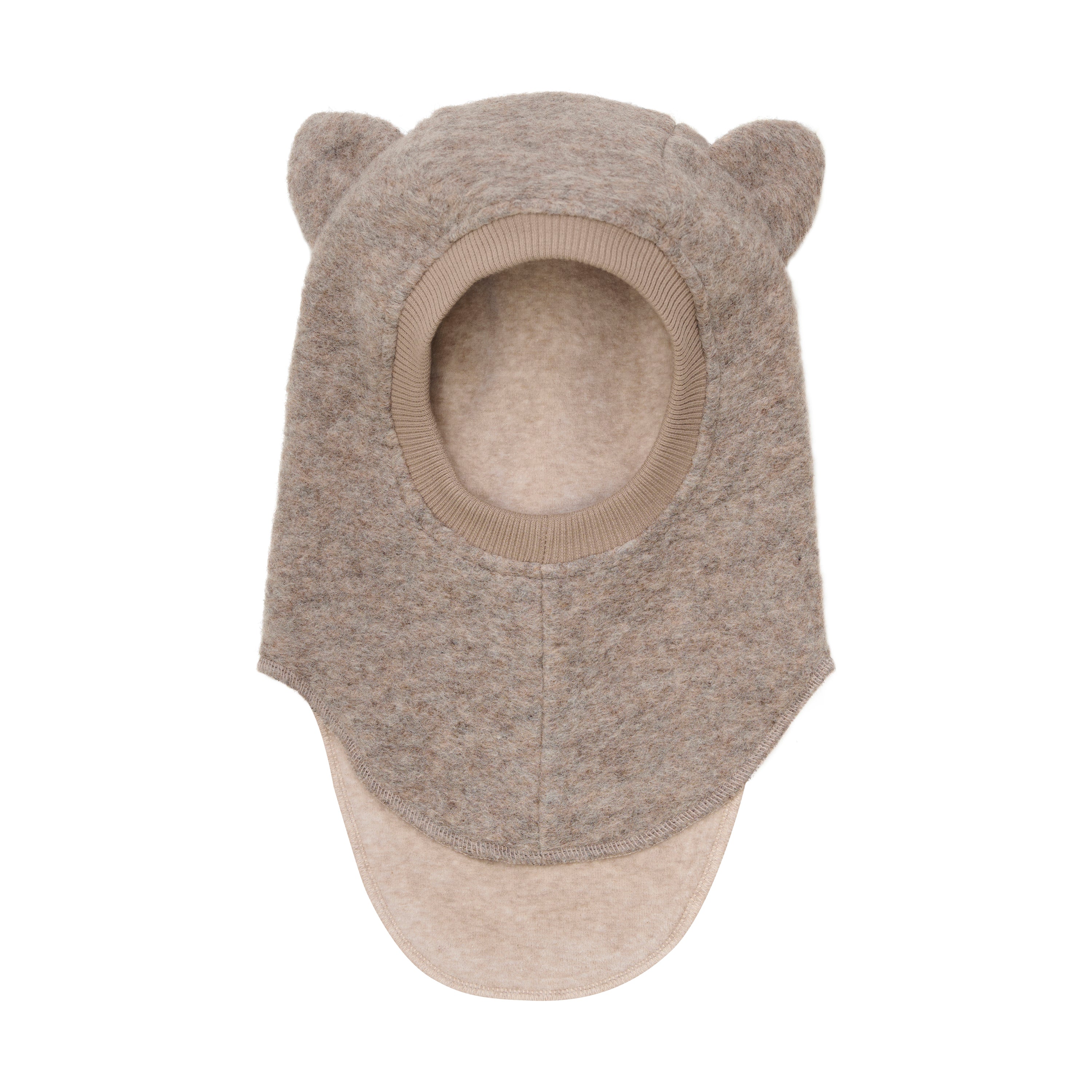 balaclava Huttelihut - ears wool Camel Melange