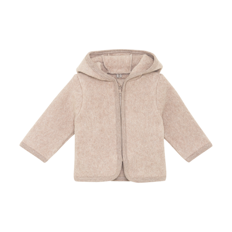 Baby jasje Huttelihut - Cotton Fleece Camel Melange