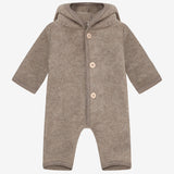 Baby jumpsuit Huttelihut Pixie - Merino wool Savannah melange