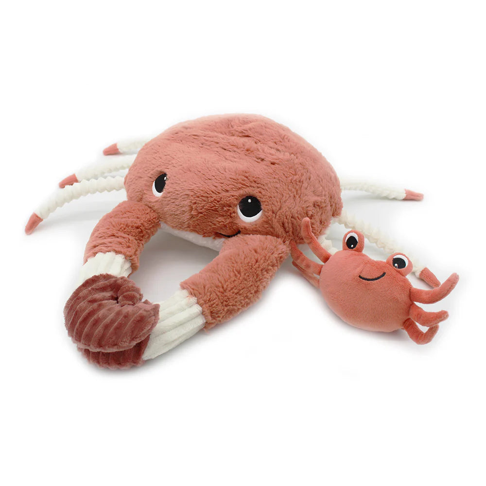 Knuffel Les Déglingos - mama en baby krab