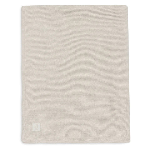 Wiegdekentje Jollein - Basic knit oatmeal/velvet (75x100cm)