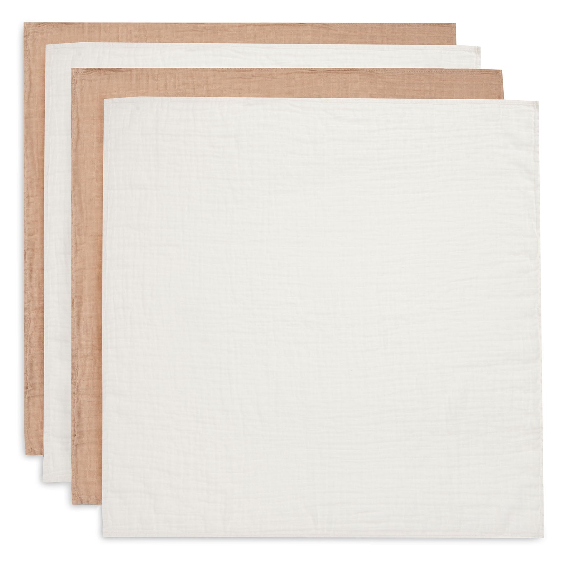Tetradoek Jollein - biscuit/ivory 70x70cm (set van 4)