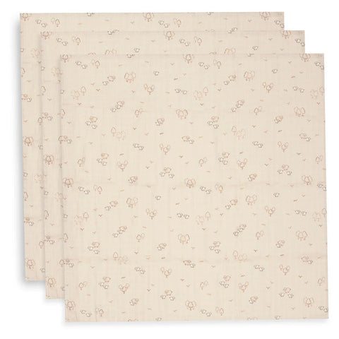 Tetradoek Jollein - Woolly 70x70cm (set van 3)