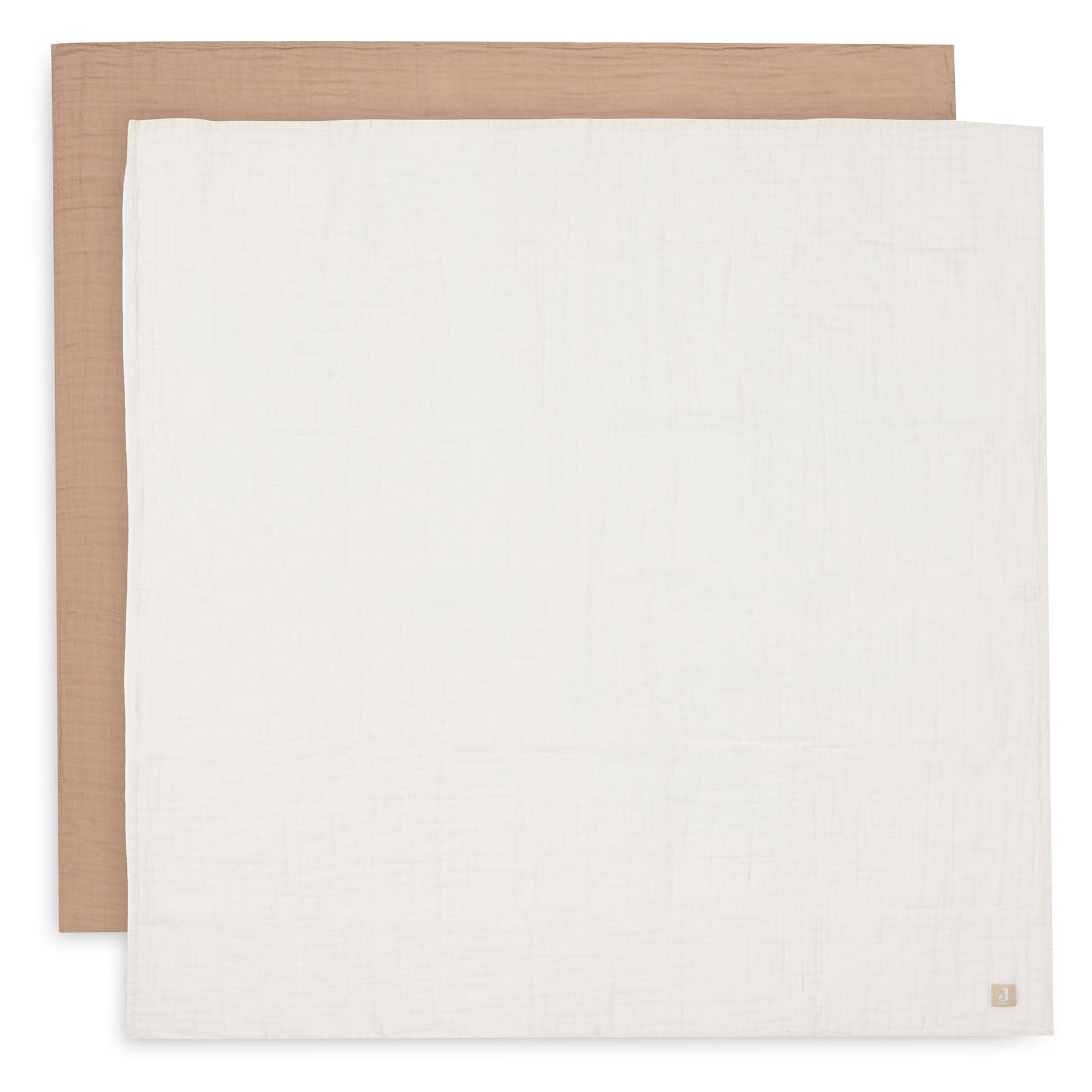 Tetradoek Jollein - biscuit/ivory 115x115cm (set van 2)
