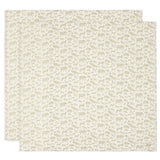 Tetradoek Jollein - Animals olive green 115x115cm (set van 2)