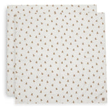 Tetradoek Jollein - Mini teddy bear 115x115cm (set van 2)