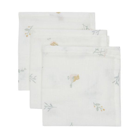 Tetra monddoekje Jollein set van 3 - Lovely Birds