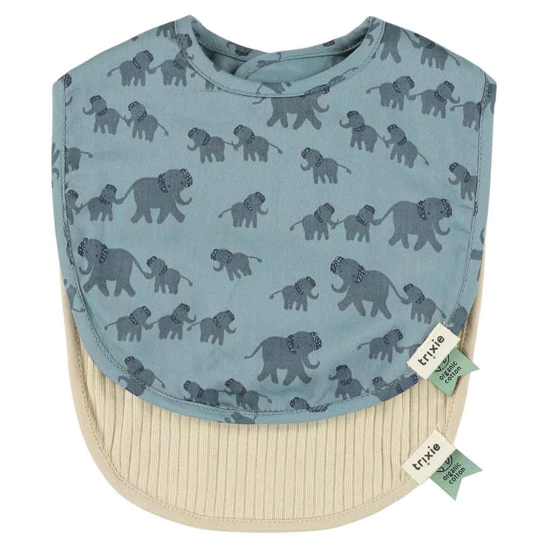 Newborn slabbetjes Trixie set-van-3 - Enchanting elephant
