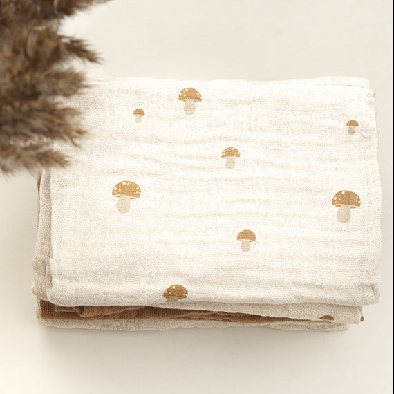 tetradoek B4K - Pippi Mushrooms 65x65cm