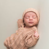 Babymuts Micu Micu - Newborn Crochet Old Rose