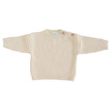 Trui Bla Bla Bla - knitted Seedpearl Ecru