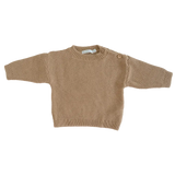 Trui Bla Bla Bla - knitted Cornstalk taupe