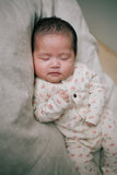 Onesie Riffle - Sky pointelle rib