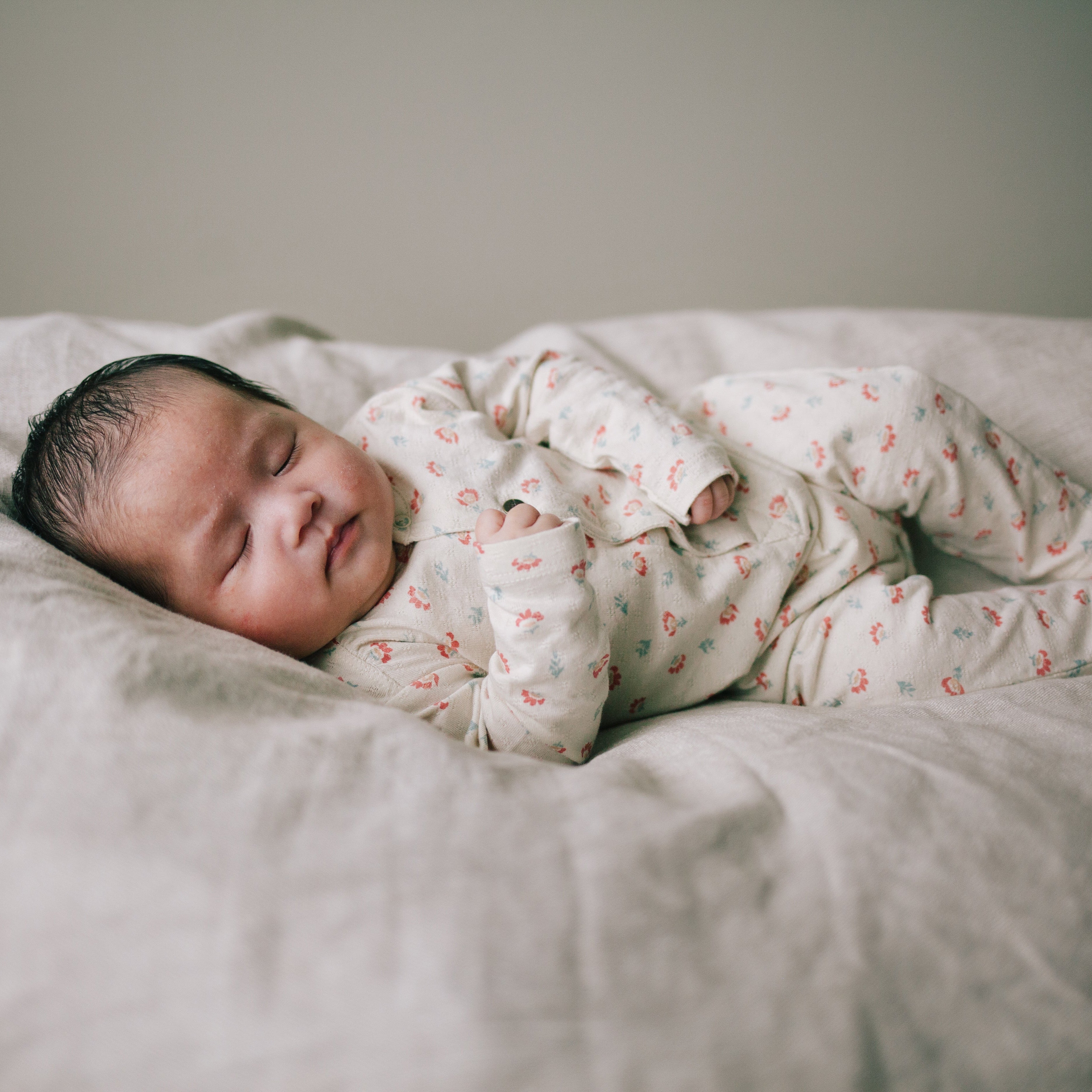 Onesie Riffle - Sky pointelle rib