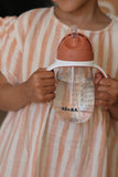 Drinkbeker met rietje Béaba - Terracotta