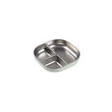 Inox bord Béaba - Vakkenbord grijs/groen