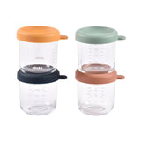 Glazen bewaarpotjes Béaba (set van 4)
