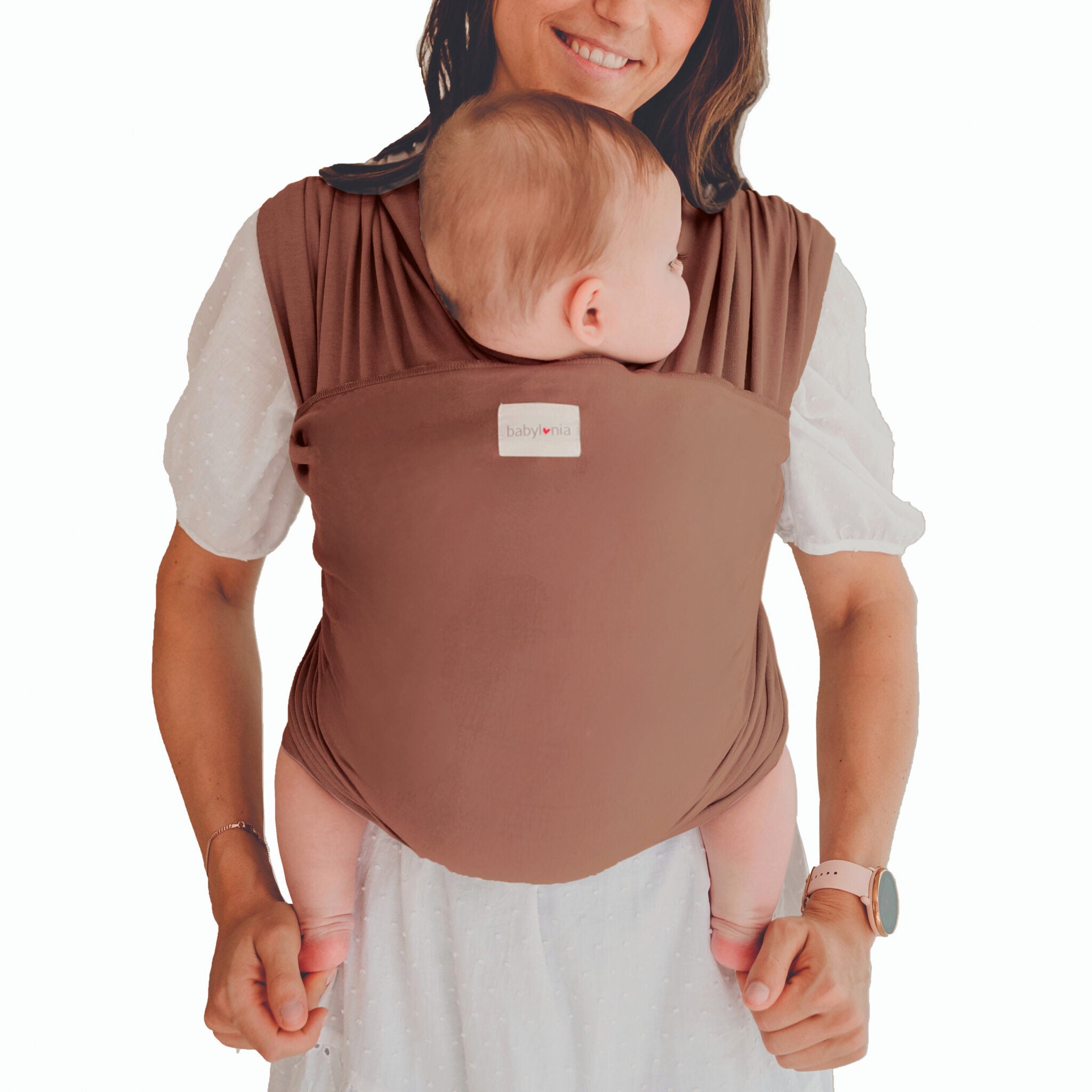Draagdoek Babylonia - Tricot slen Organic Sierra Brown