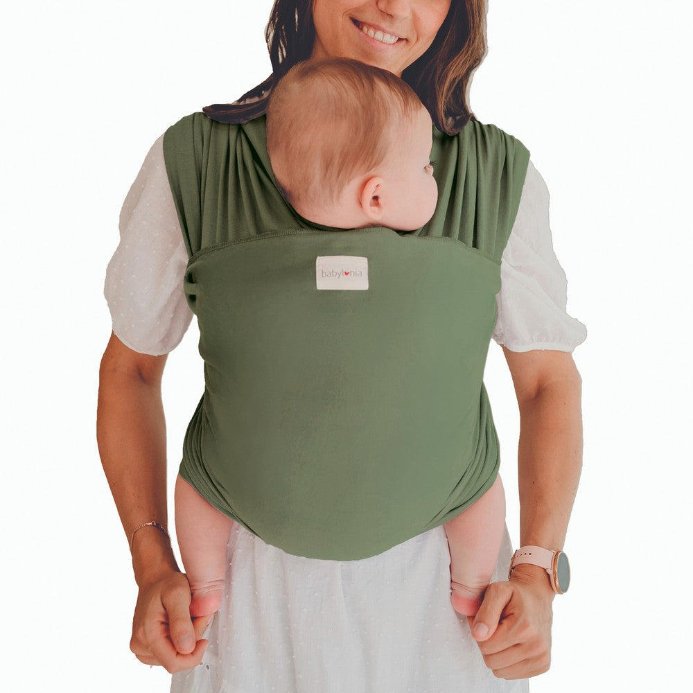 Draagdoek Babylonia - Tricot slen Organic Olive green