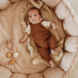 Speelmat Play & Go - Bloom stripes brown