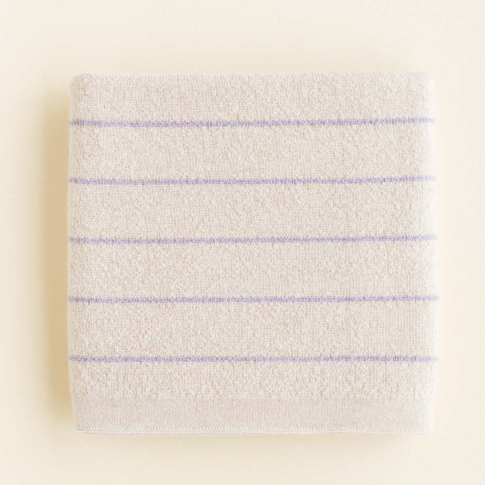 Harry dekentje HVID - Cream/Lilac