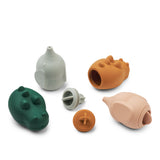 Badspeeltjes Liewood (set van 4) - Carolina Squeeze Dove Blue mix