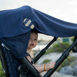 Leren swaddle clips Cloby - Navy Blue