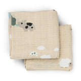 Tetradoek set van 2 Done by deer - Tiny Farm 65x65cm