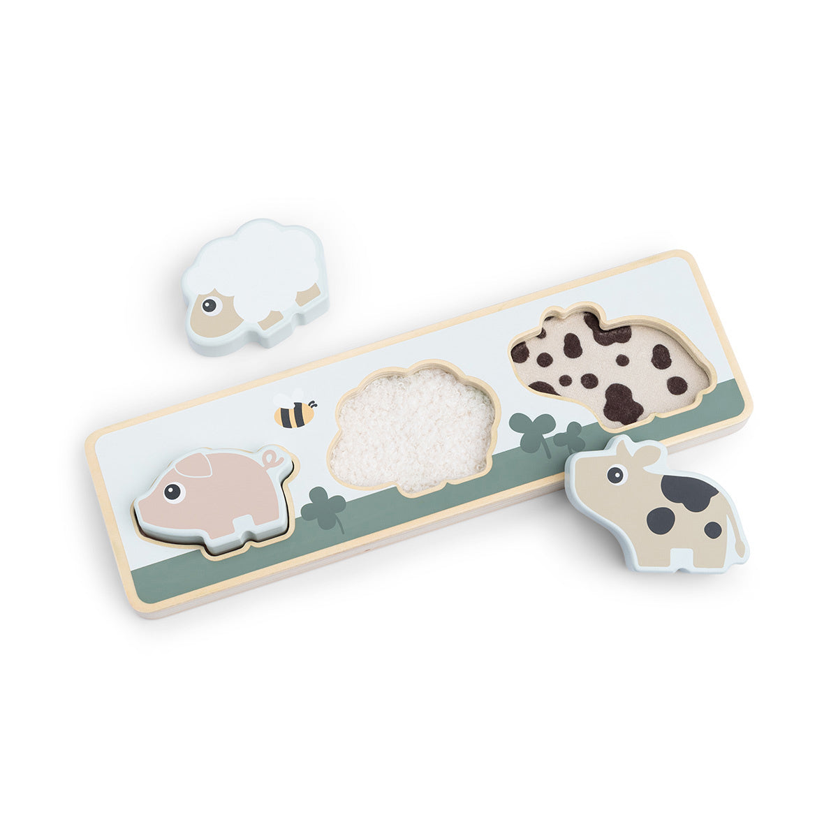 Sensory puzzel Done By Deer - Tiny Farm Colour Mix