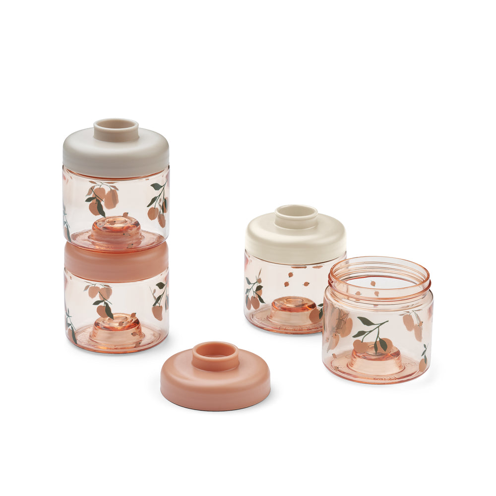 Stapelbare voeding bewaardoosjes Liewood - Peach sea shell
