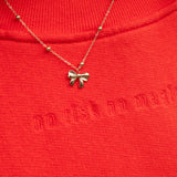 Trui Elle & Rapha - fiery red 'no risk no magic' taille magic