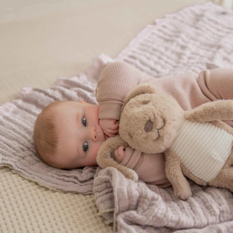 Knuffel met hartslag Flow - Milo (brown)
